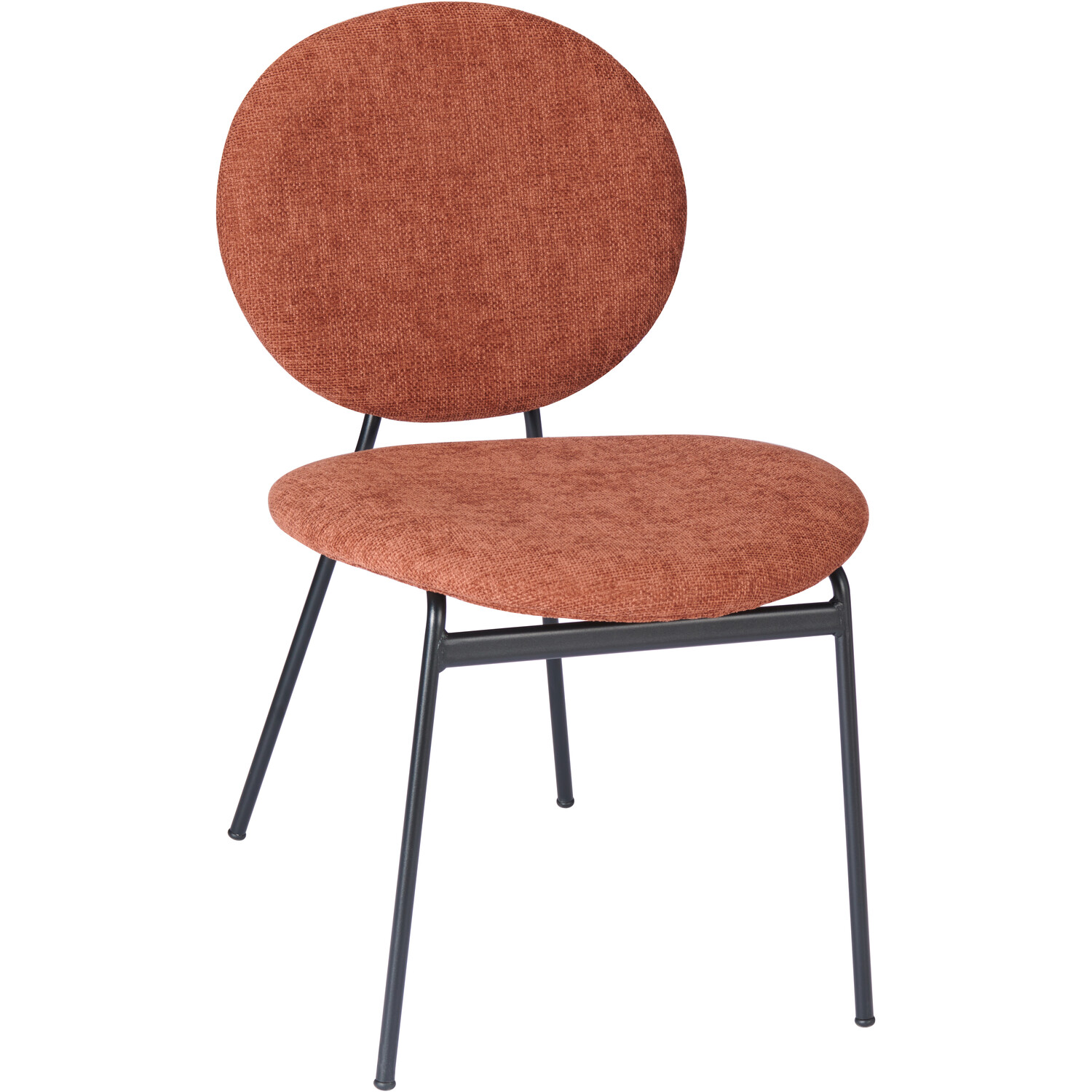 Pair of Maybury Plush Dining Chairs Burnt Orange Image 4