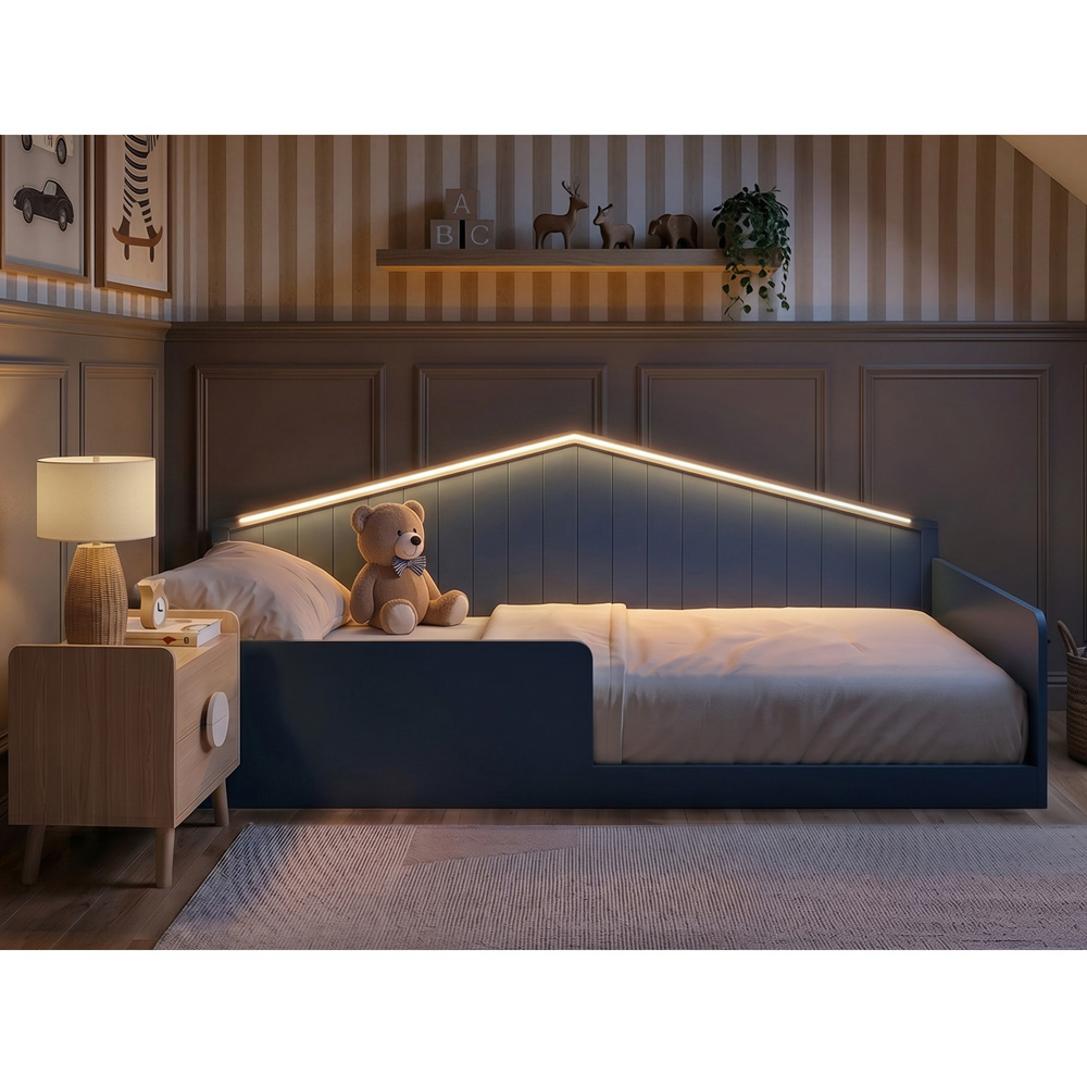 Flair Wilbur Small Double Navy Montessori Bed Image 7