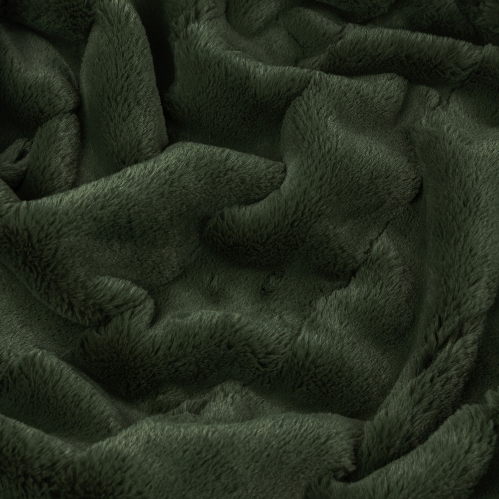 Paoletti Empress Pine Faux Fur Throw 140 x 200cm Image 3