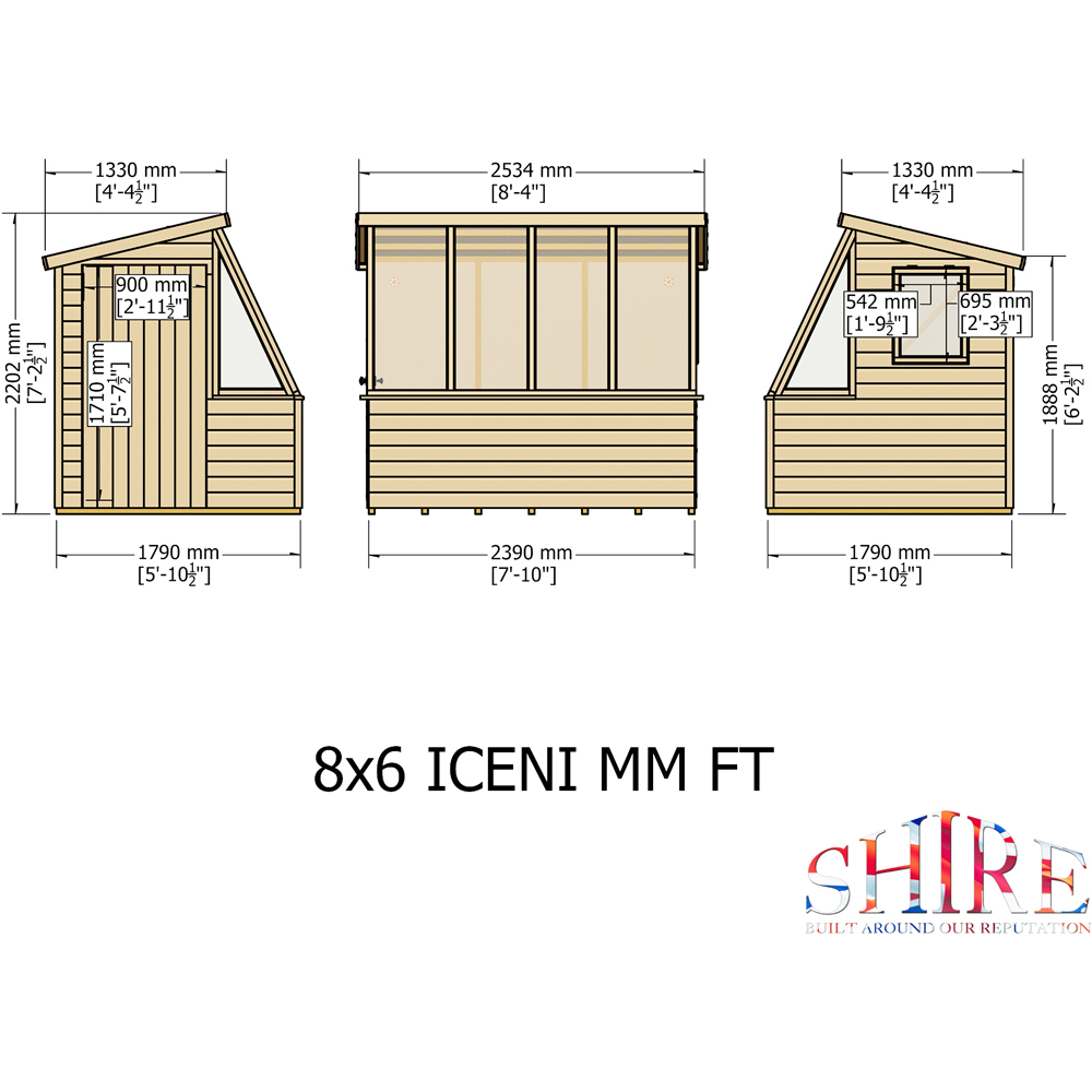 Shire 8 x 6ft Style A Shiplap Potting Shed Image 7