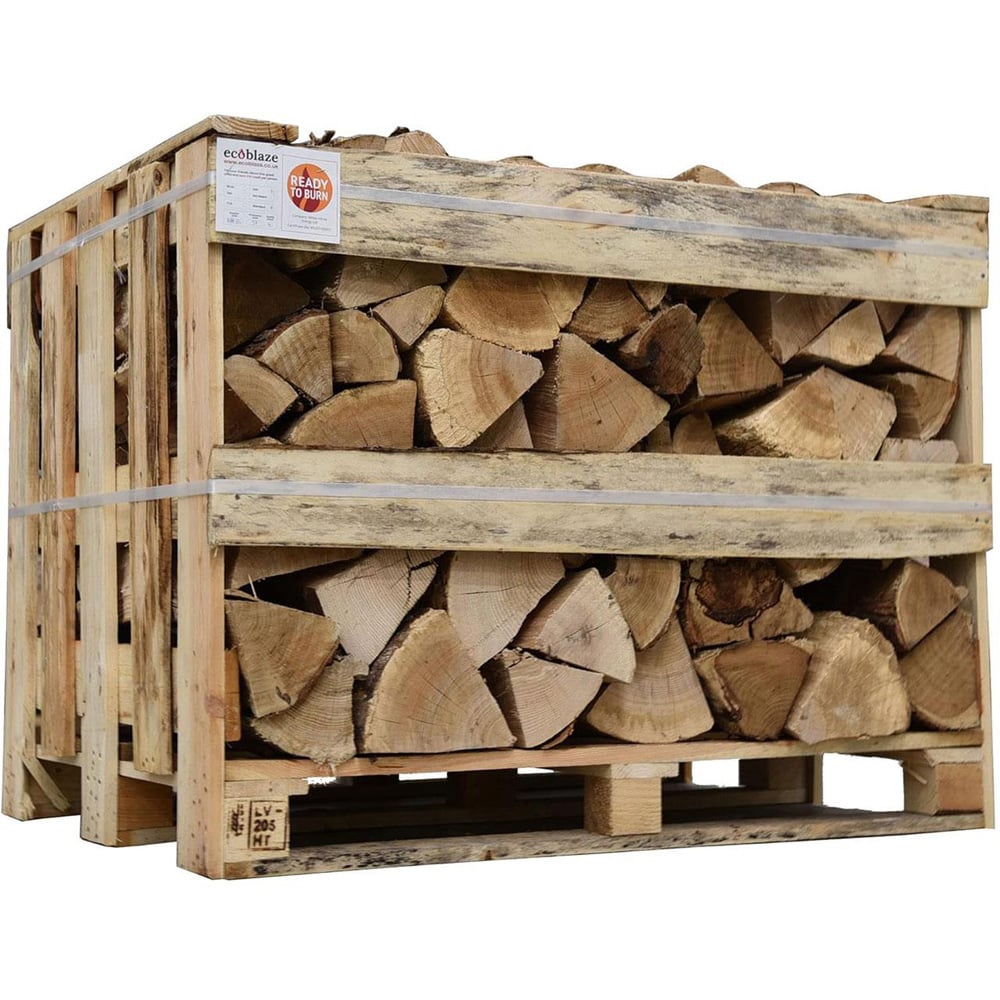 Ecoblaze Kiln Dried Birch Hardwood Firewood Log Crates Image 1