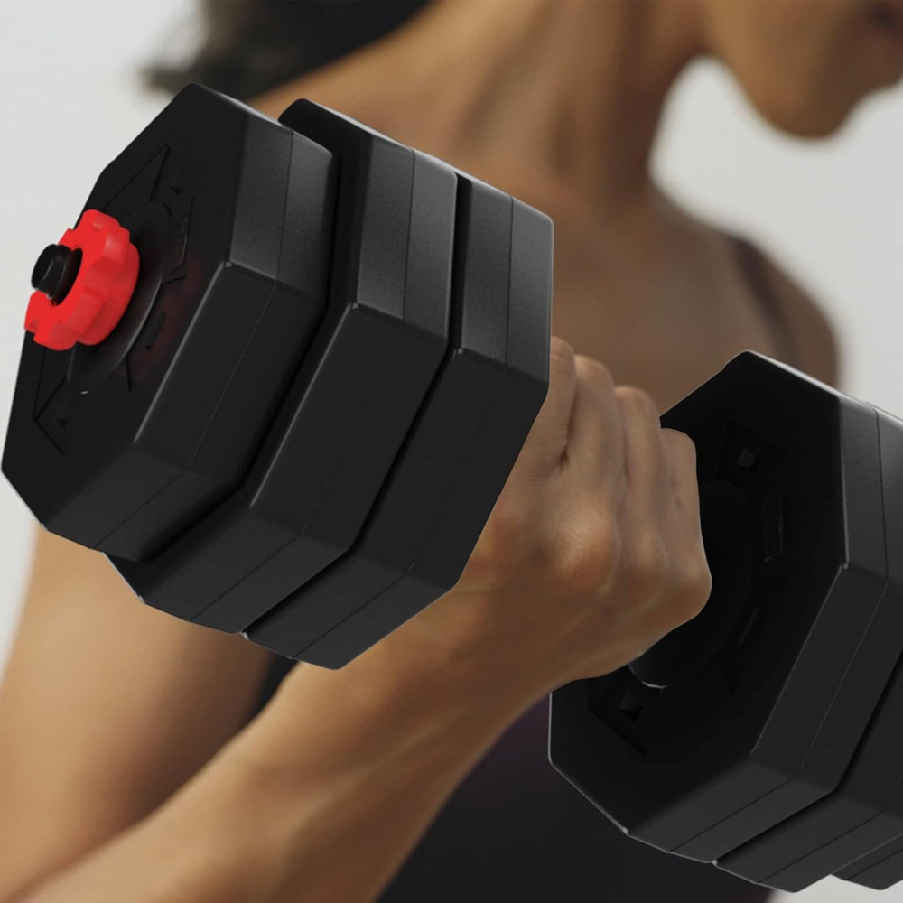 Alivio Premium Adjustable Dumbbell and Barbell Set 20kg Image 2