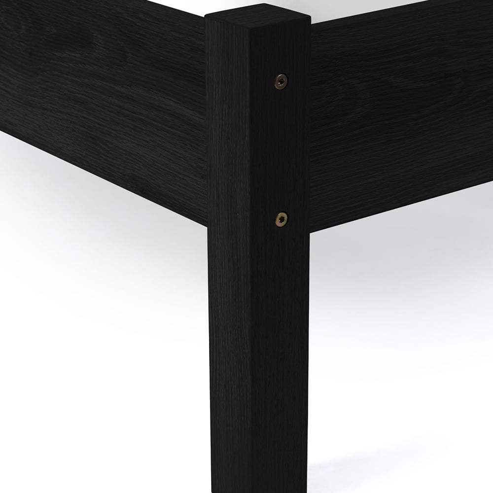 Julian Bowen Padstow Rattan King Size Black Bed Frame Image 6