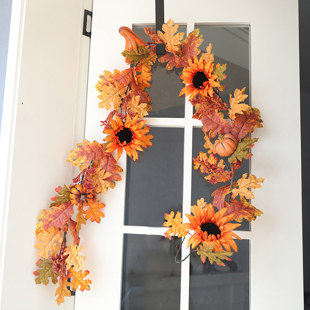Living and Home LED Garland with Sunflower and Pumpkins 180cm Image 7
