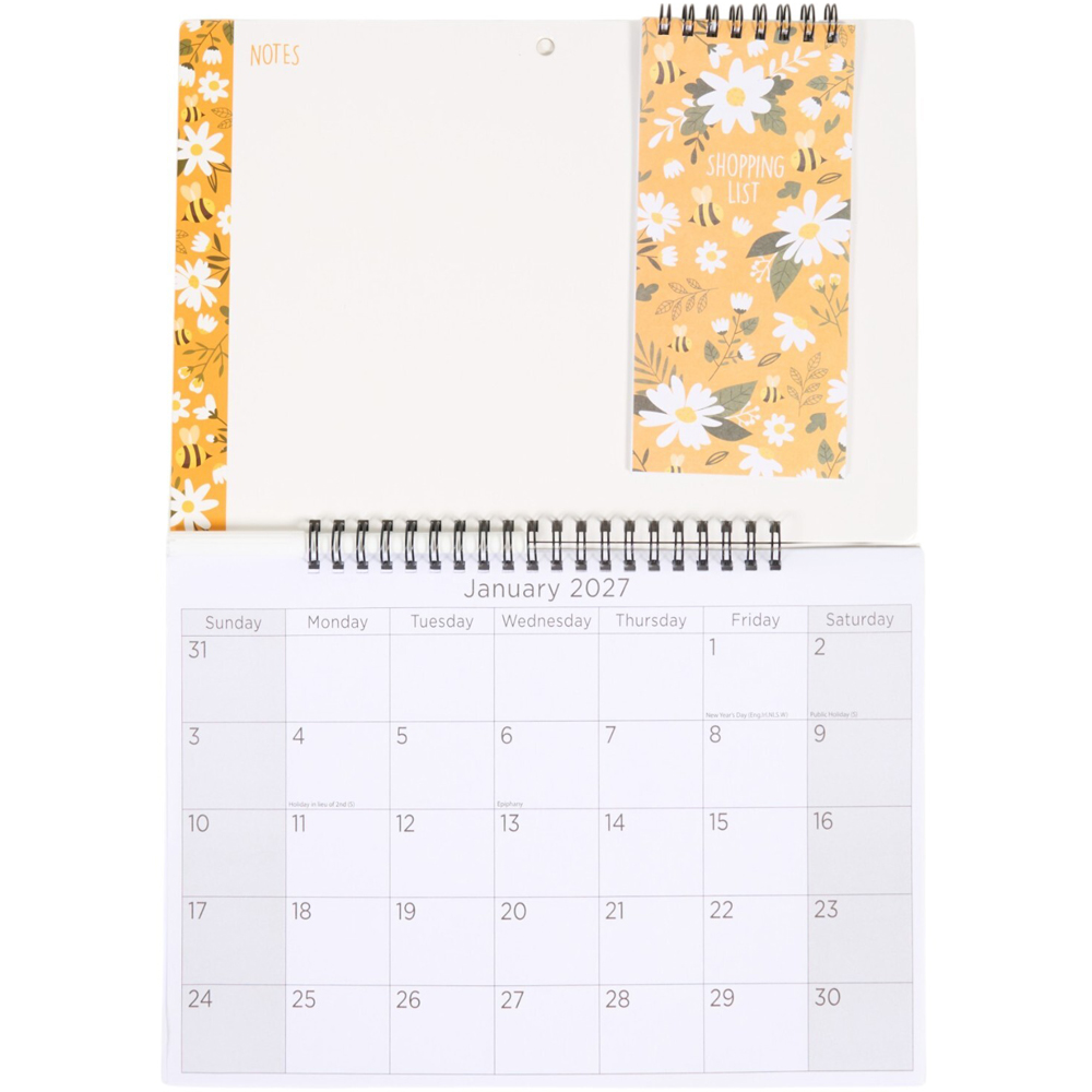 2027 Whiteboard Calendar with Pad and Pen Image 7