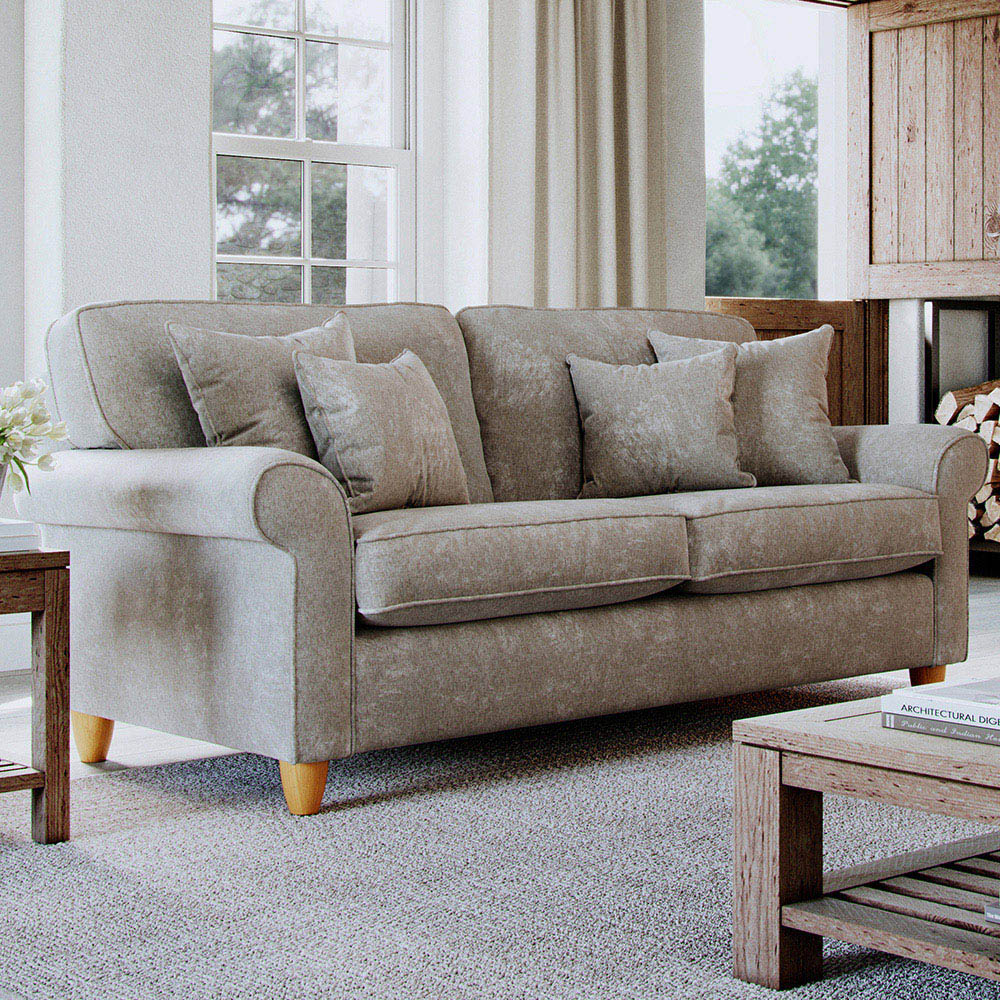 Sinatra 2 Seater Medium Glory Beige Sofa Image 1