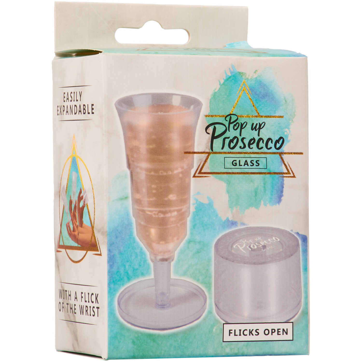 Clear Plastic Pop Up Prosecco Glass Image 2