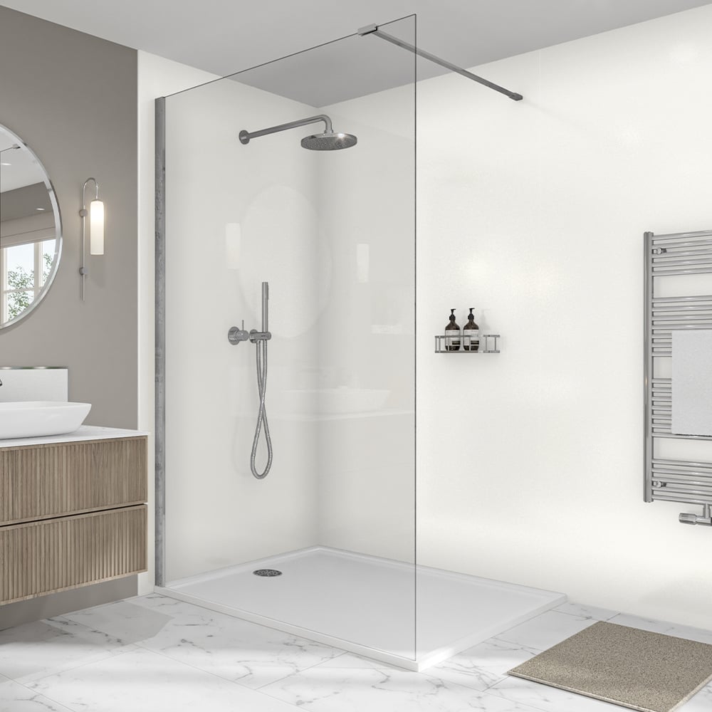 Wetwall Elite Double Post Formed Artico Shower Panel 2420 x 580mm Image 1