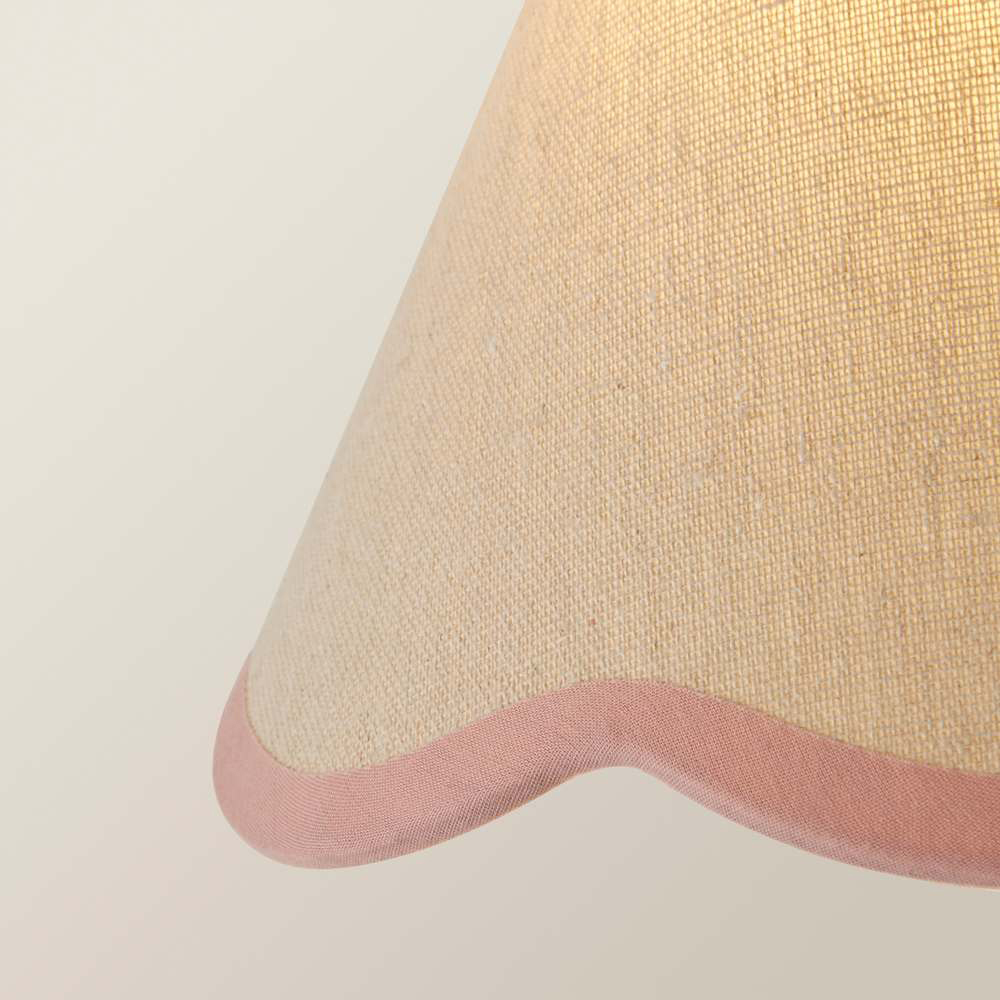 ValueLights Florie Mini Scallop Pink Trim Shade Image 5