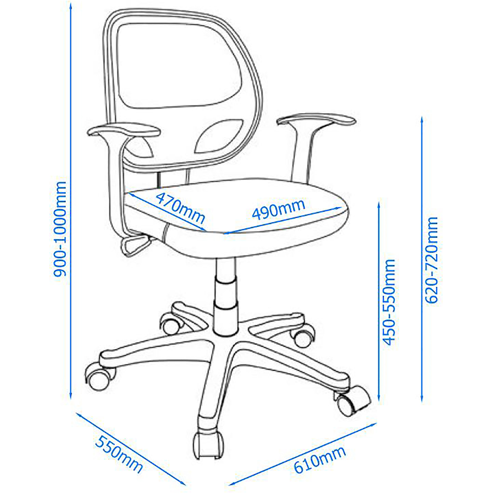 Alphason Davis Mesh Back Operator Chair Image 5