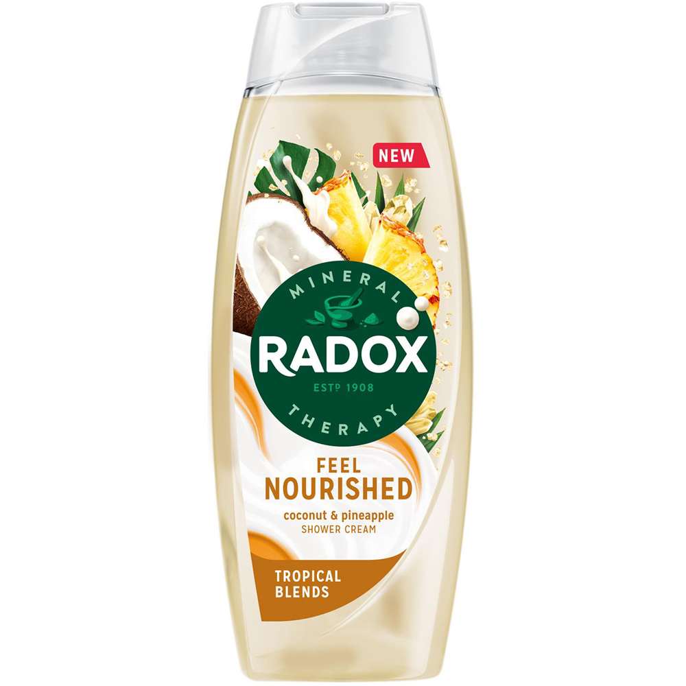 Radox Mineral Therapy Feel Nourished Coconut and Pineapple Shower Gel 450ml 12 Pack Image 2