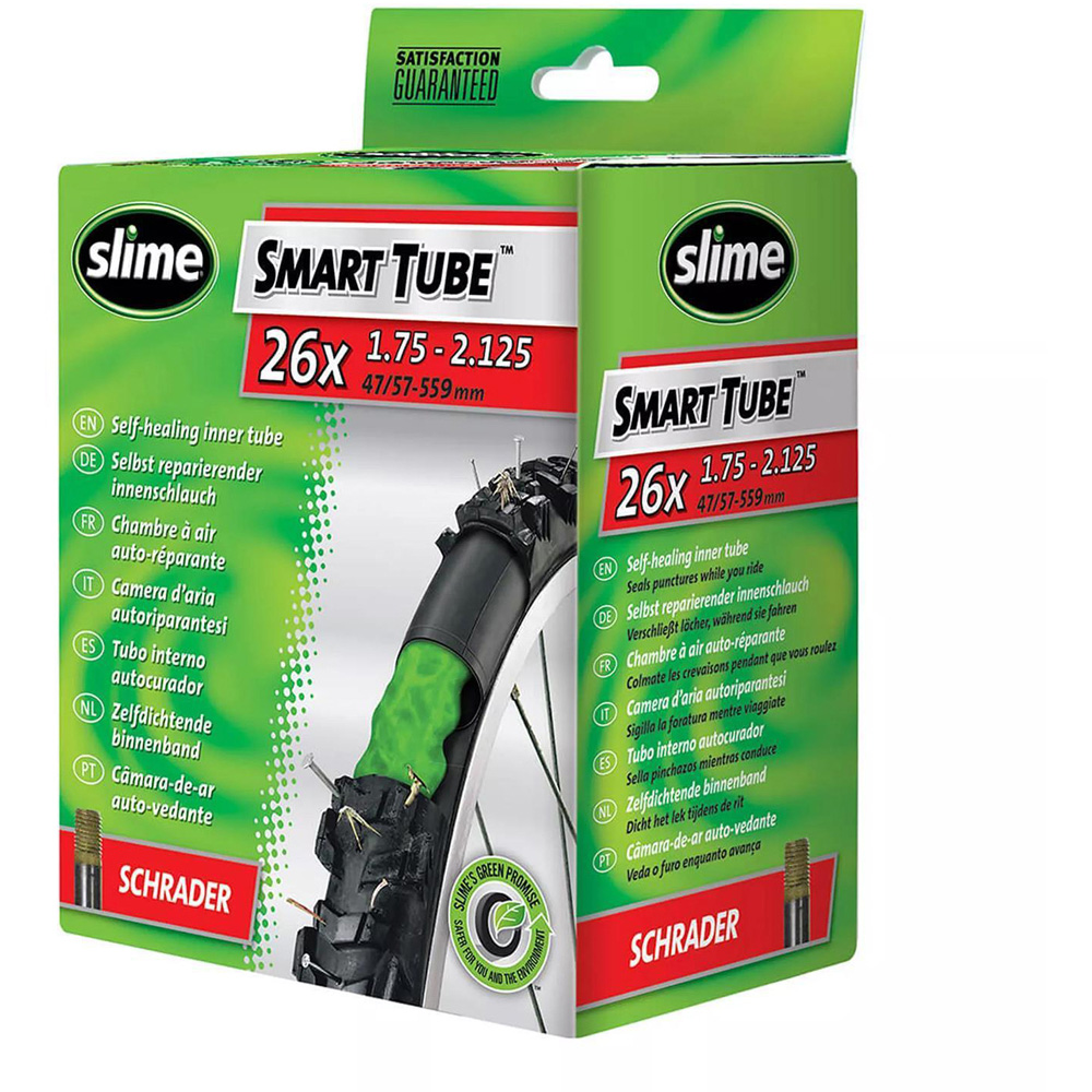 Slime 26 inch Hybrid Bike Self Sealing Inner Tube with Schrader Valve 2 Pack Image 3
