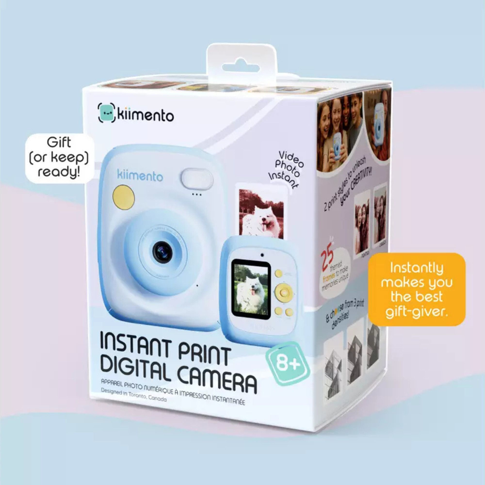 Kiimento Sky Blue Kids Ink-Free Instant Print Digital Camera Image 5