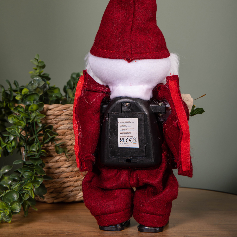 Samuel Alexander Red Musical Walking Gonk Christmas Decoration 35cm Image 6