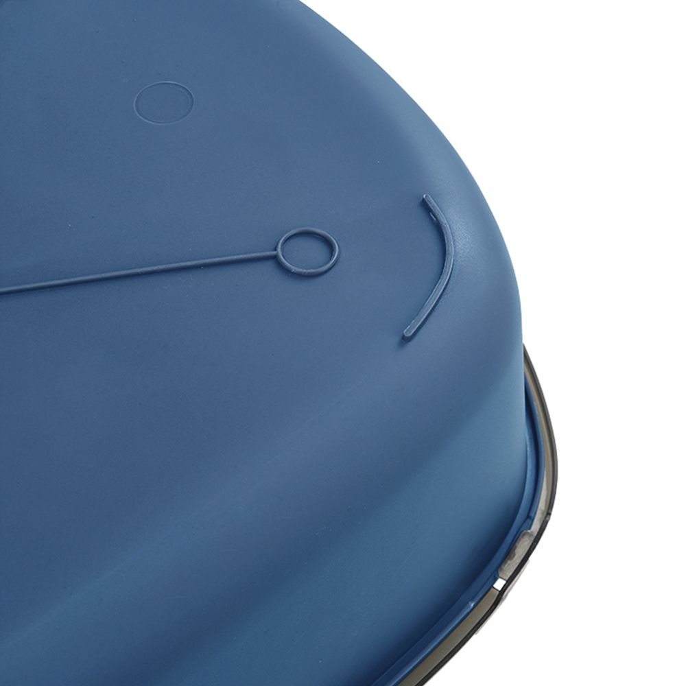 H&O Direct Extra Large High Sides Blue Cat Litter Box with Scoop Image 5