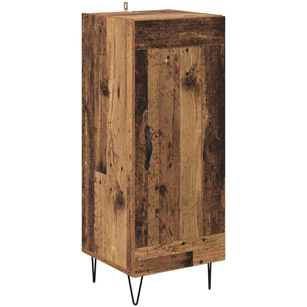 vidaXL 2 Door Old Wood Tall Slim Highboard Image 6