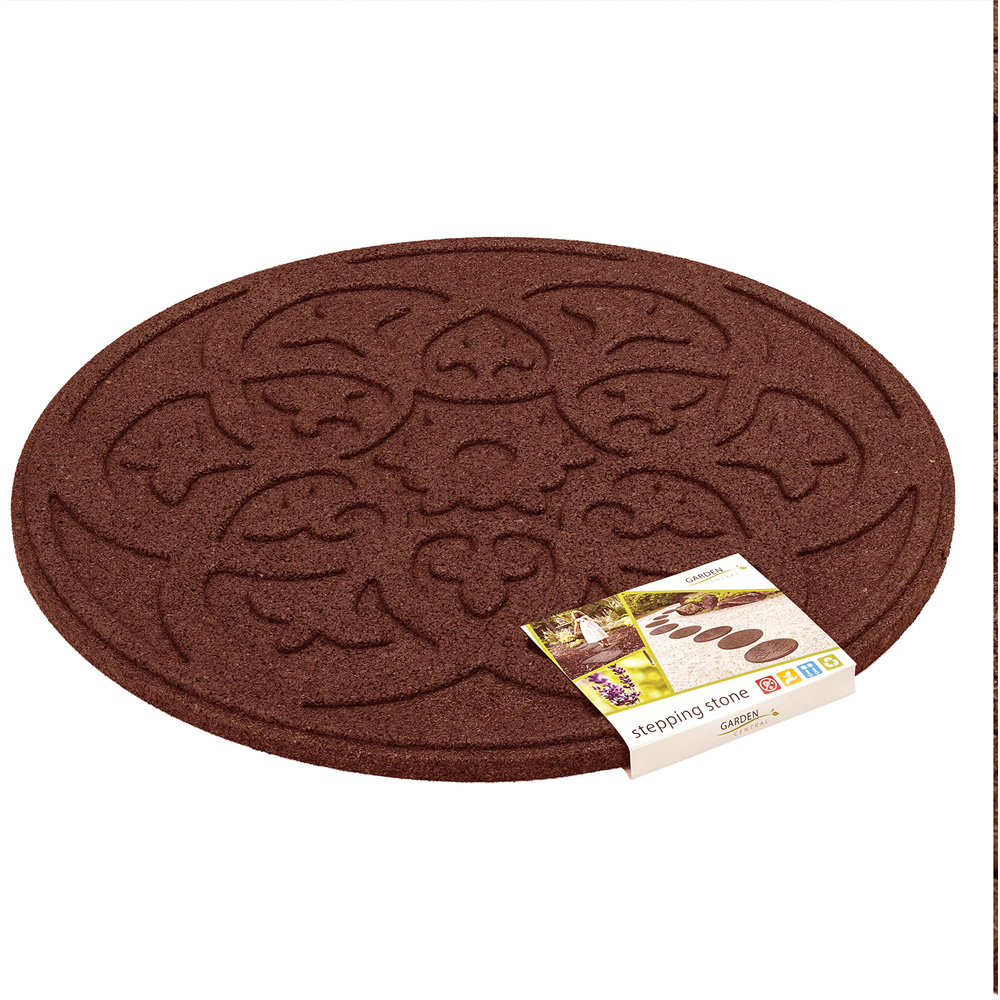 Nicoman Terracotta Scroll Reversible Garden Stepping Stone 46cm 4 Pack Image 6