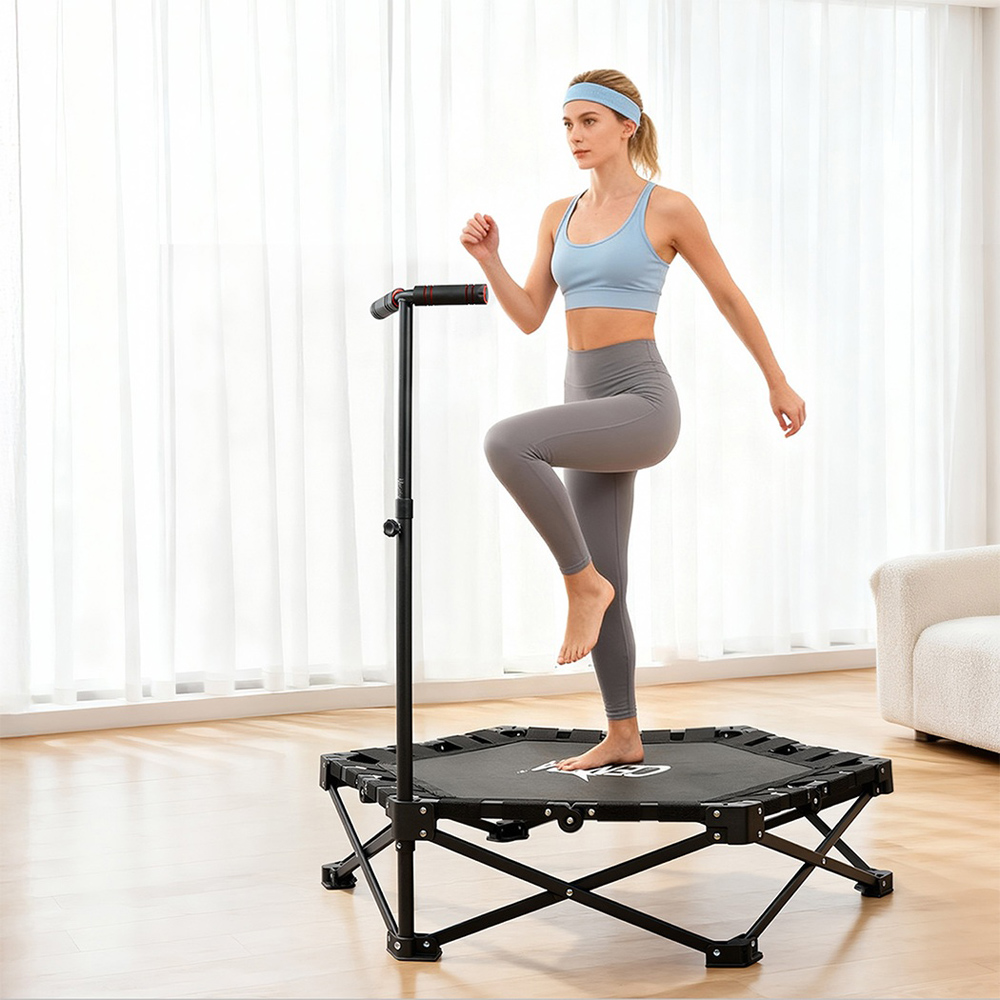 Spector Centra 42 inch Foldable Trampoline with Handrail Image 2
