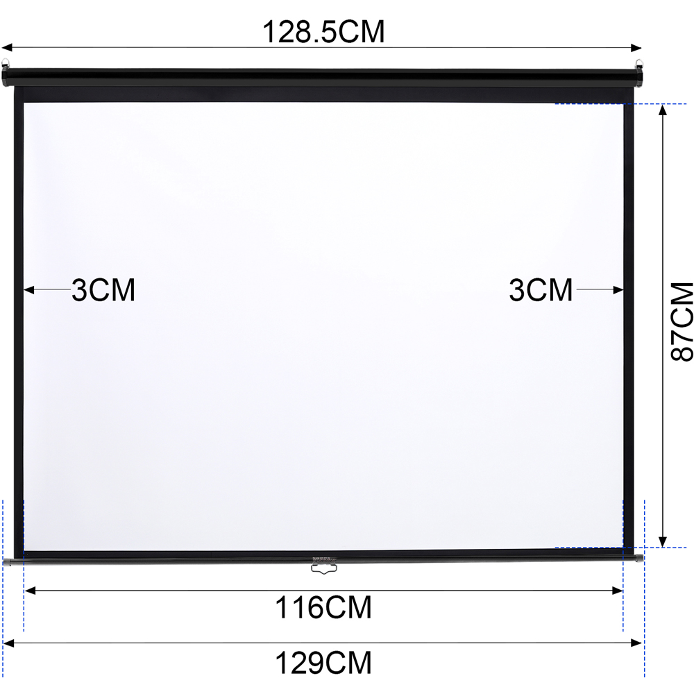 Living and Home 4:3 Manual Pull-Down Projector Screen 60 inch Image 7