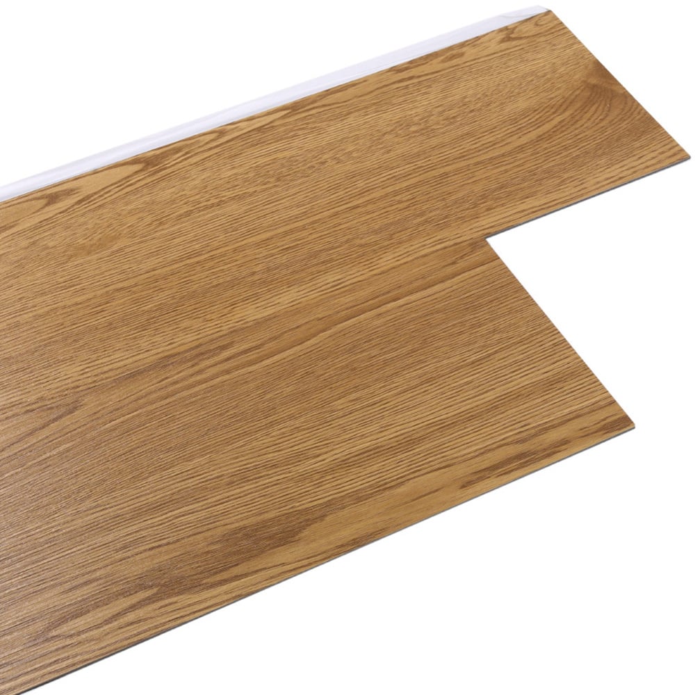 Living and Home PVC Brown Wood Plank Flooring 36 Pack Image 4
