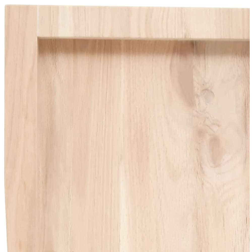 vidaXL 60 x 80cm Natural Oak Wood Wall Shelf Image 5