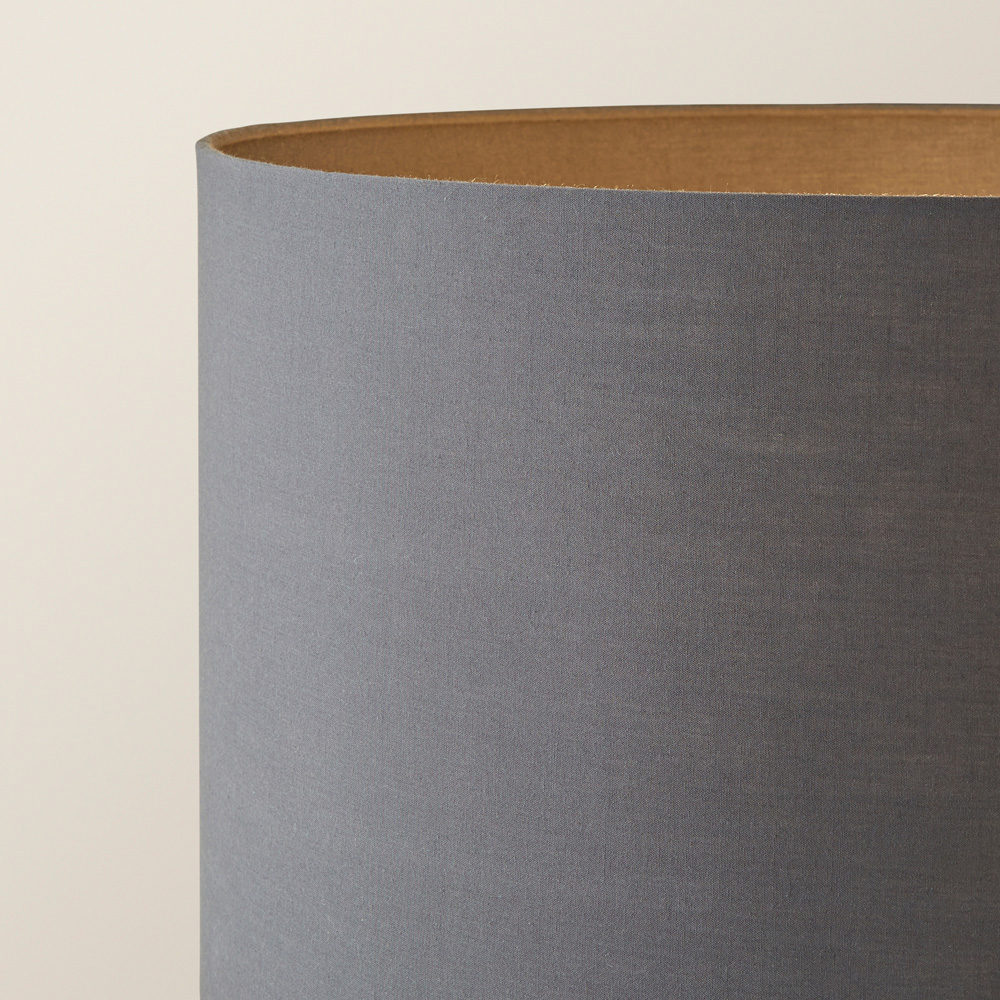ValueLights Marissa Reni Charcoal Grey Shade and Chrome Ball LED Floor Lamp Image 3