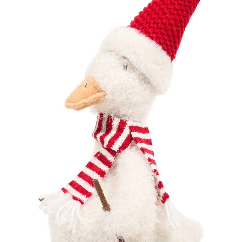 Christmas Skiing Goose Figurine Image 4