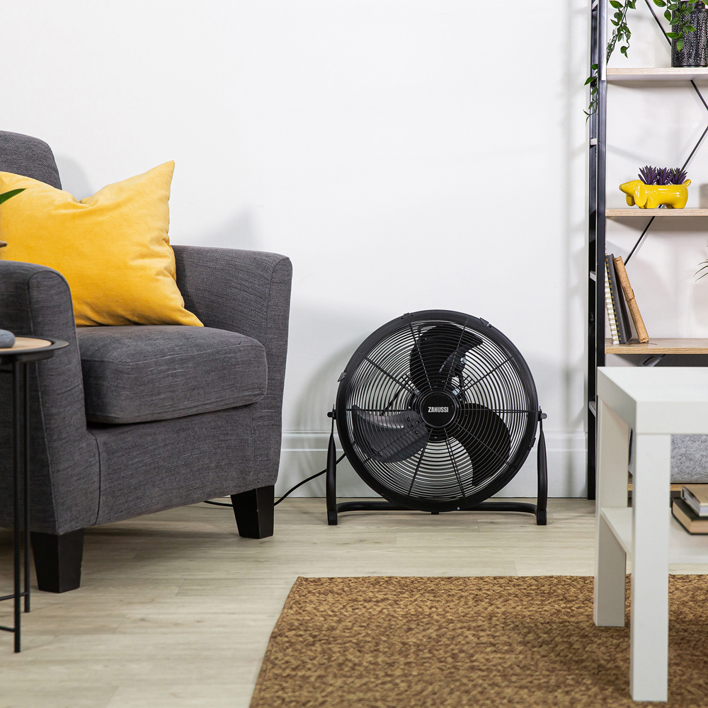 Zanussi Black Floor Fan 16 inch Image 3
