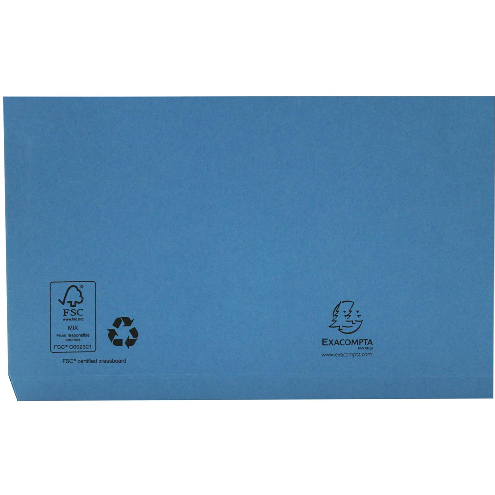 Exacompta Europa 265gsm Blue Document Wallet 25 Pack Image 6