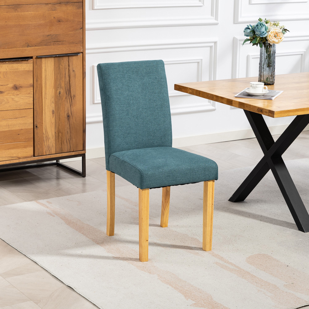 Artemis Home Almont Set of 2 Teal High Back Dining Chairs Image 7