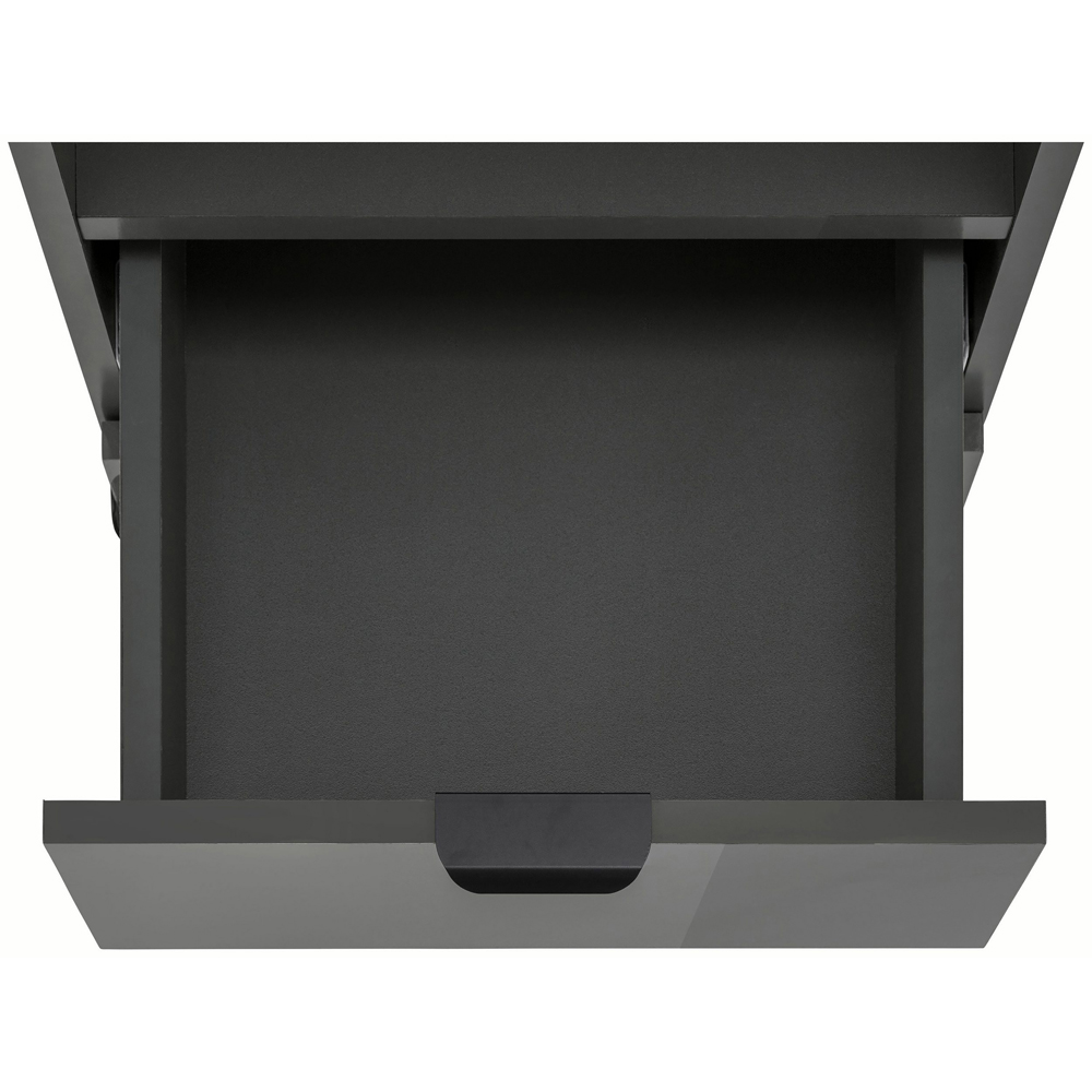 Loft24 Altas Single Door Single Drawer Grey Midi Cabinet Image 5