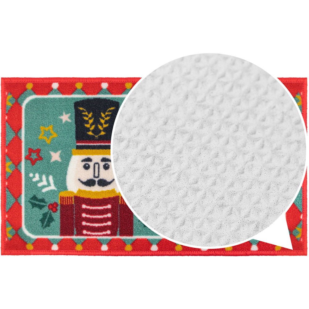 JVL Premium Christmas Nutcracker Nylon Pile Non Slip Indoor Mat 40 x 70cm Image 6