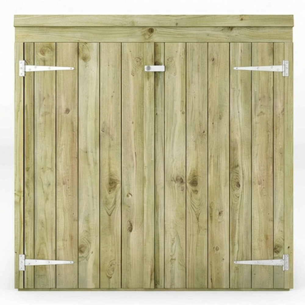 Mercia 3 x 5ft Double Door Overlap Pent Tool Storage Shed Image 4