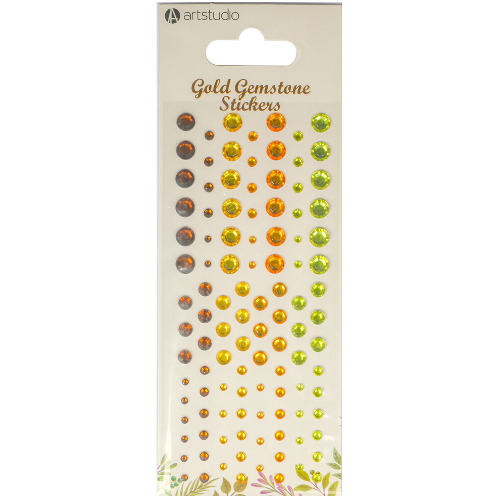 Gold or Silver Gemstone Sticker Sheet Image 2