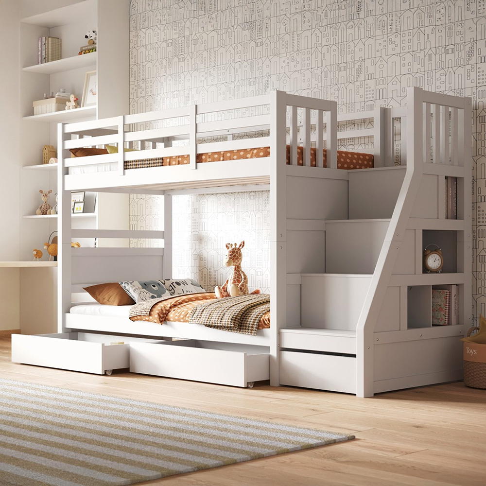 Flair Lunar Junior Single White Bunk Bed Image 1