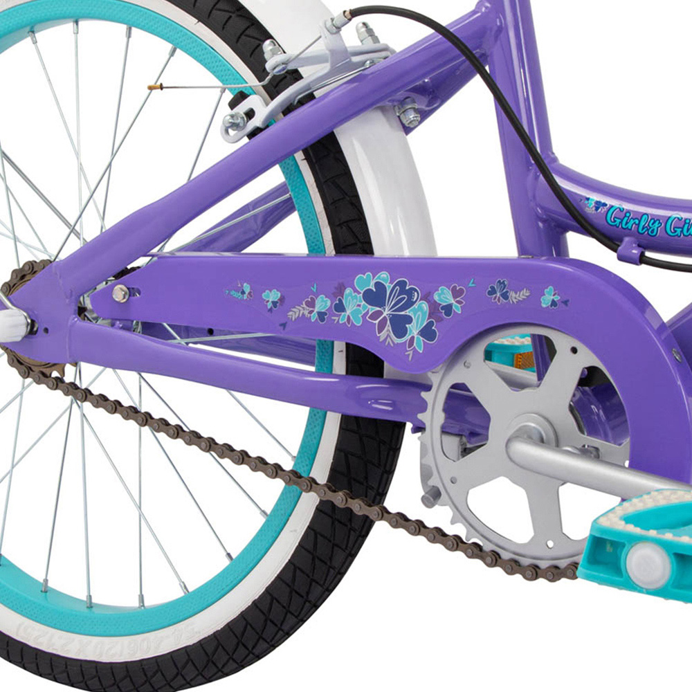Huffy Girly Girl 23295W Purple Single Speed 20 inch Kids Bike Image 5