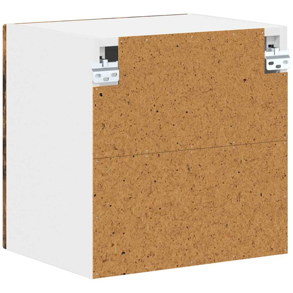 vidaXL Kalmar Single Glass Door Smoked Oak Wall Mounted Kitchen Cabinet Image 7