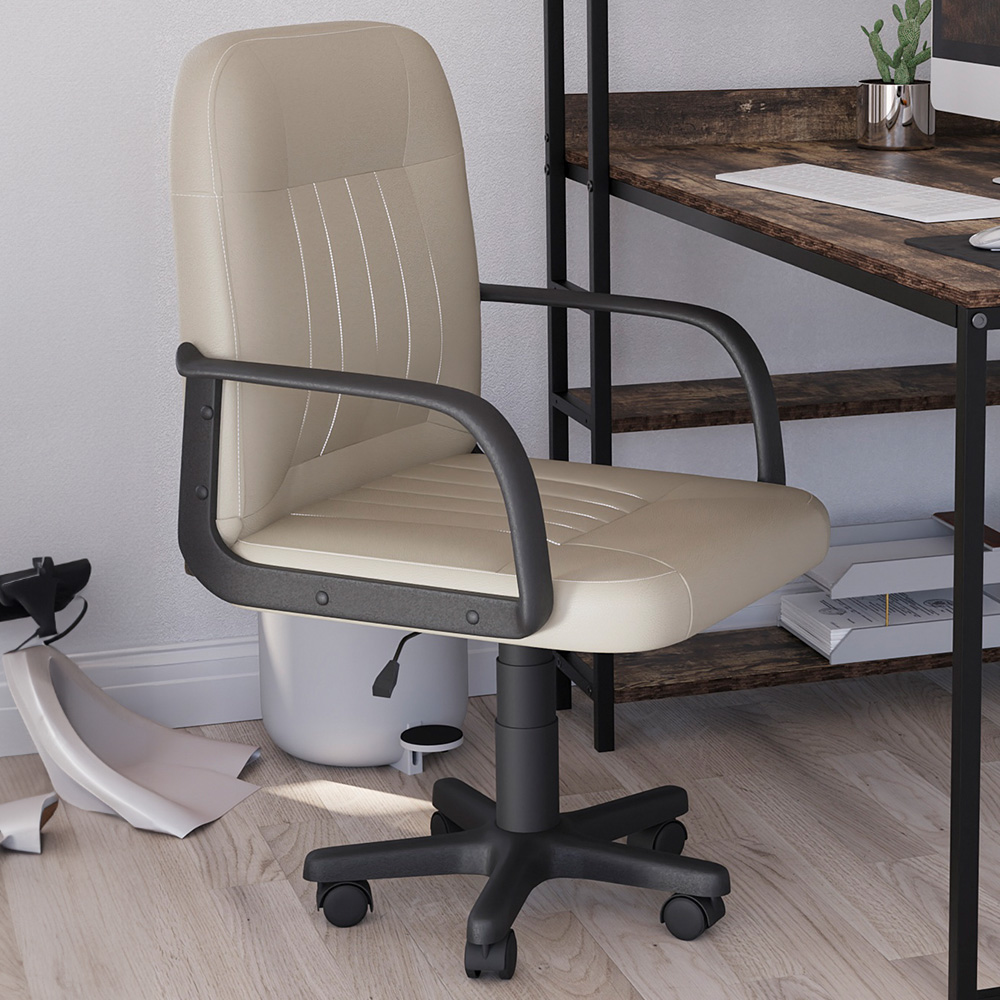Vida Designs Morton Beige Office Chair Image 1