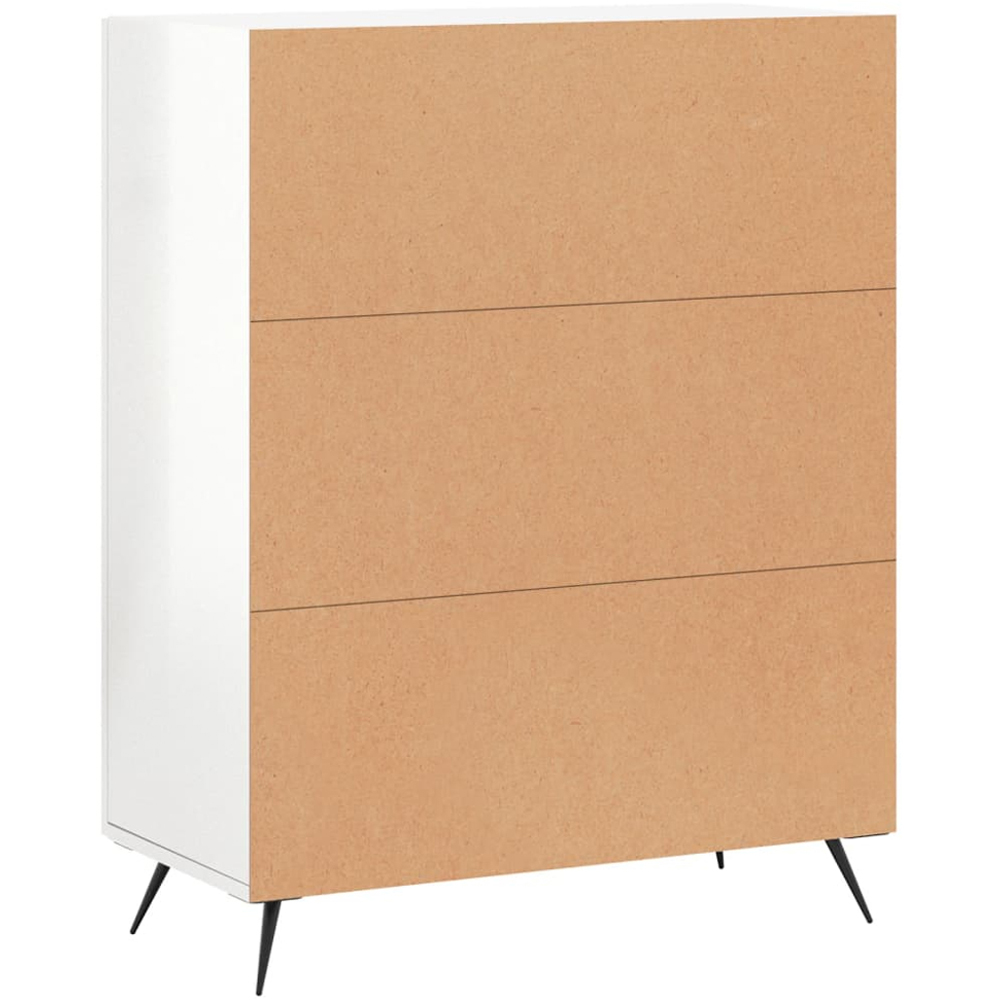 vidaXL 2 Door High Gloss White Sideboard Image 8
