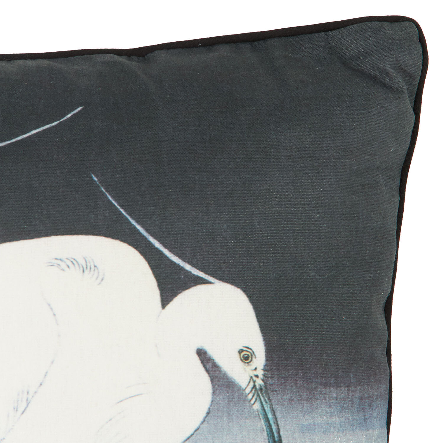 Ohara Kohson Oriental Cranes Cushion - Multicolour Image 3