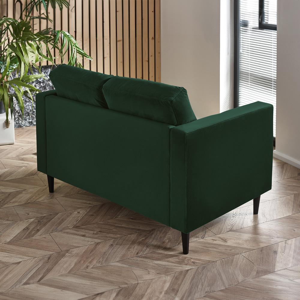 Furniturebox Josie 2 Seater Emerald Green Velvet Sofa Image 4
