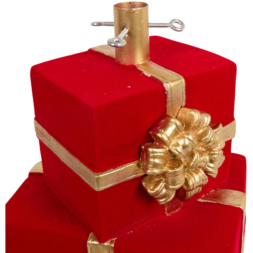 Stacking Presents Artificial Tree Stand Red Image 5