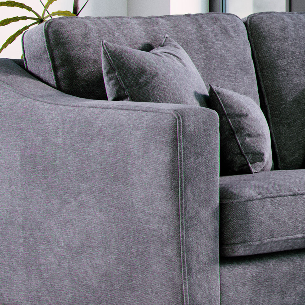 Marlon 4 Seater City Steel Corner Sofa Image 5