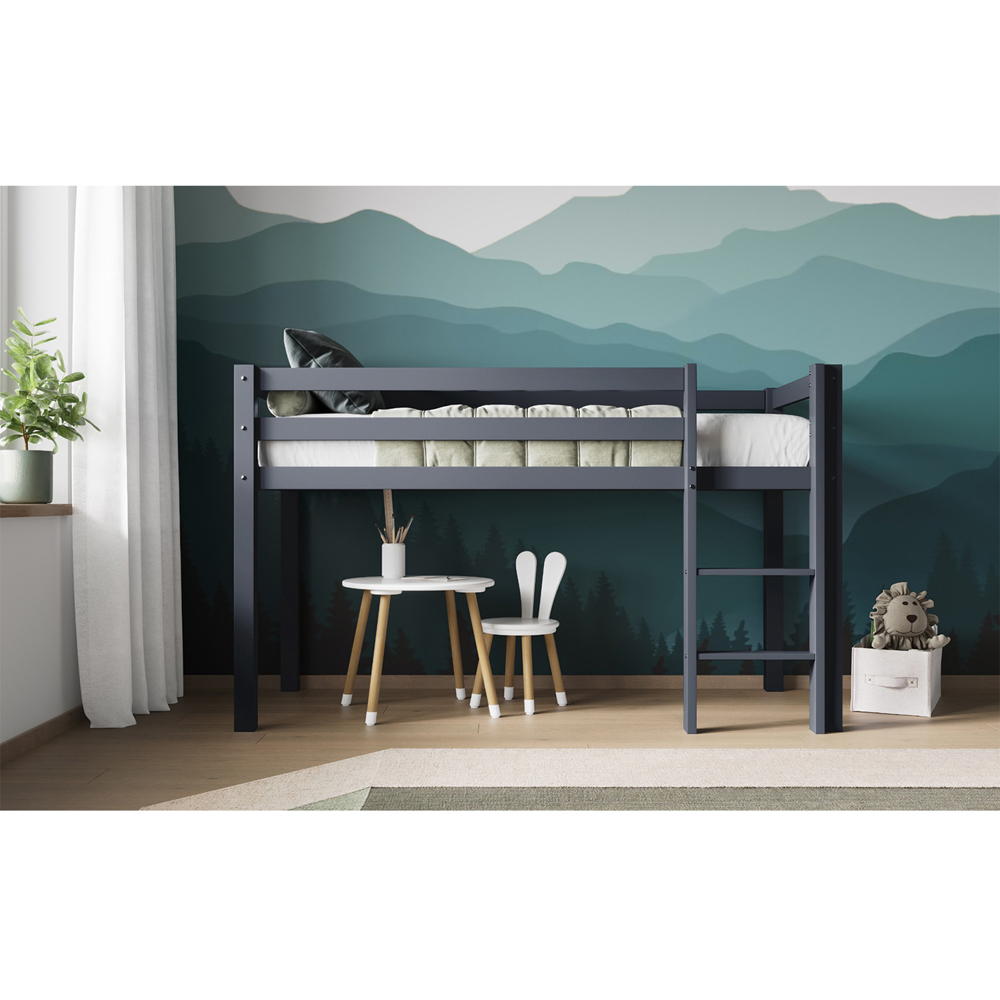 Flair Elara Grey Shorty Wooden Mid Sleeper Image 3