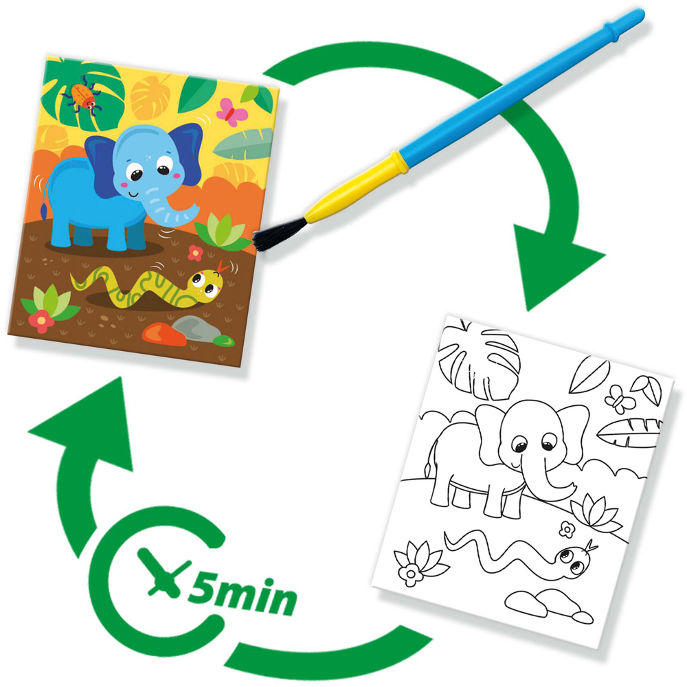 SES Creative Safari Colouring with Water Book with Brush Image 3