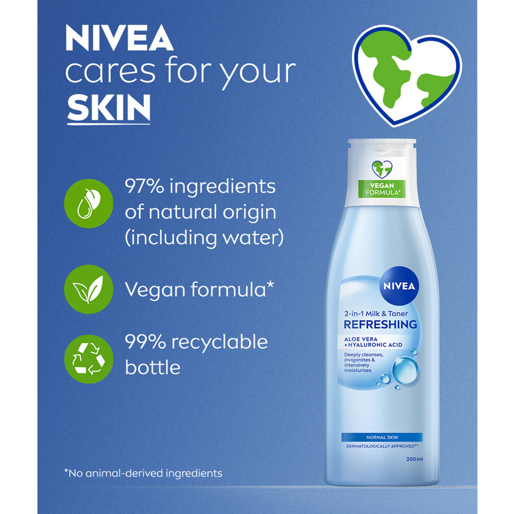 Nivea Refreshing 2-in-1 Milk and Face Toner Image 3