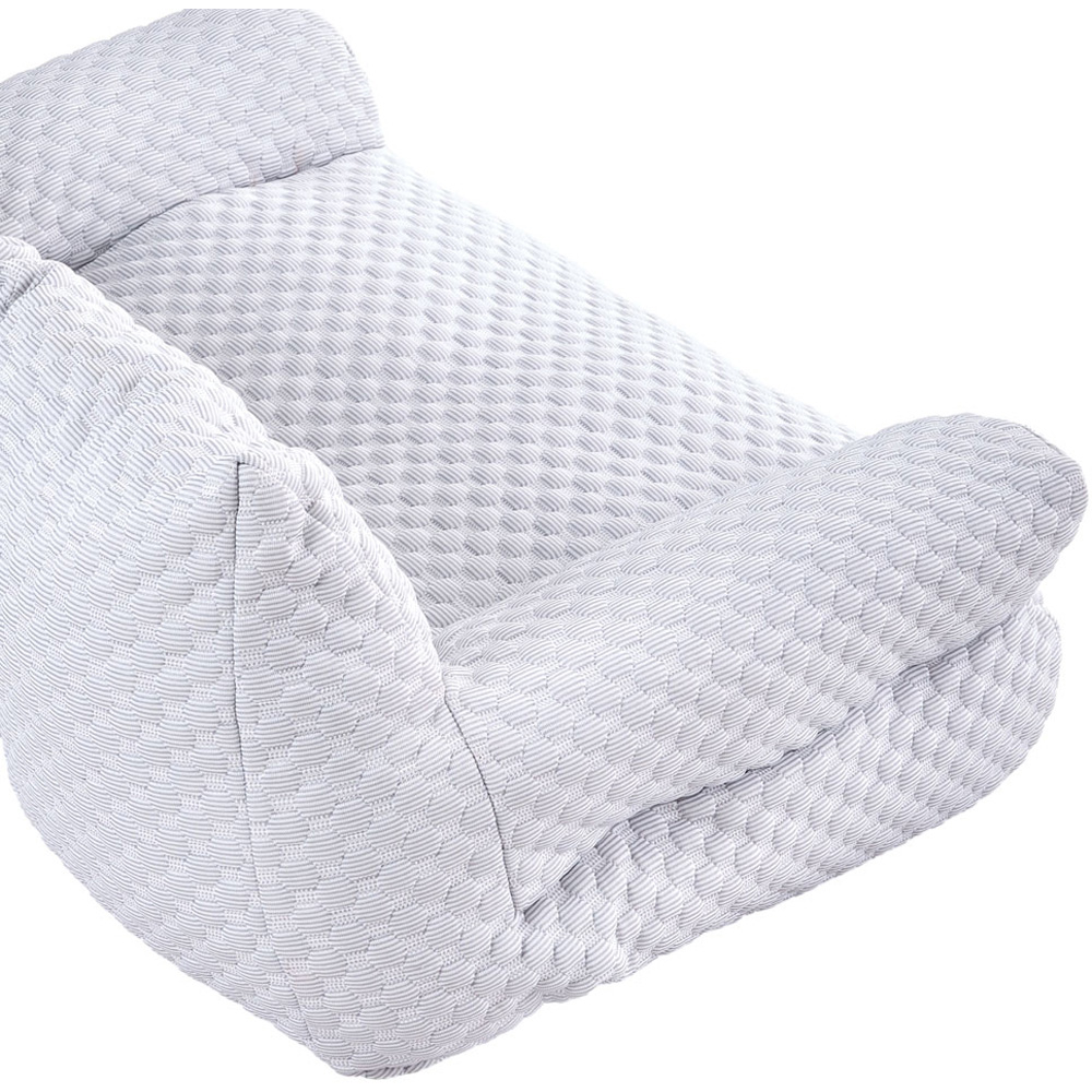 H&O Direct 65cm Light Grey Ice Silk Pet Sofa Bed Image 3