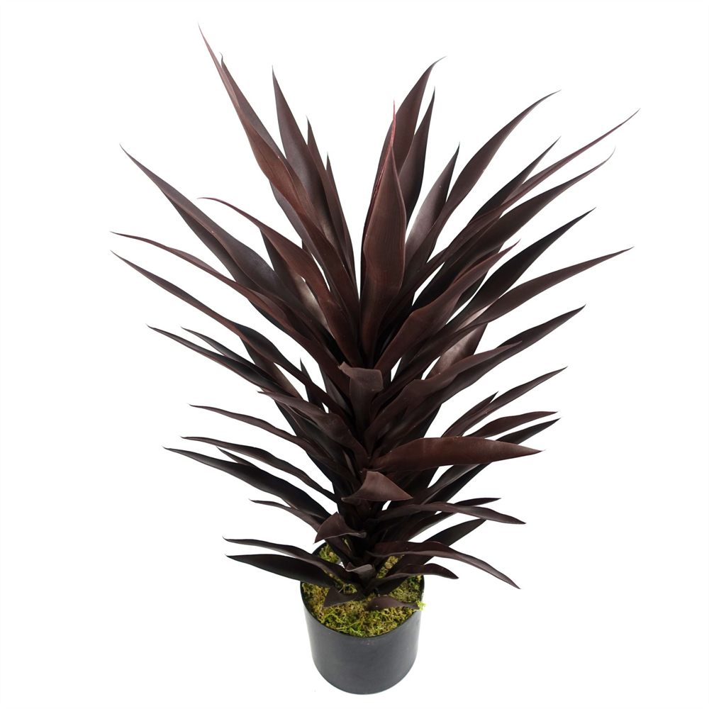 Botanik Dark Red Yukka Artificial Plant in Pot 3ft Image 4