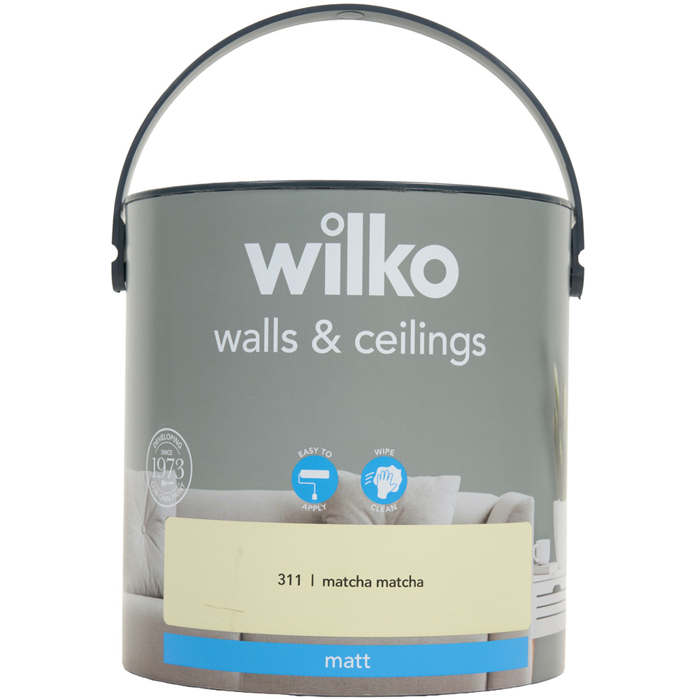 wilko Walls and Ceilings Matt Emulsion Paint Matcha Matcha Image 4