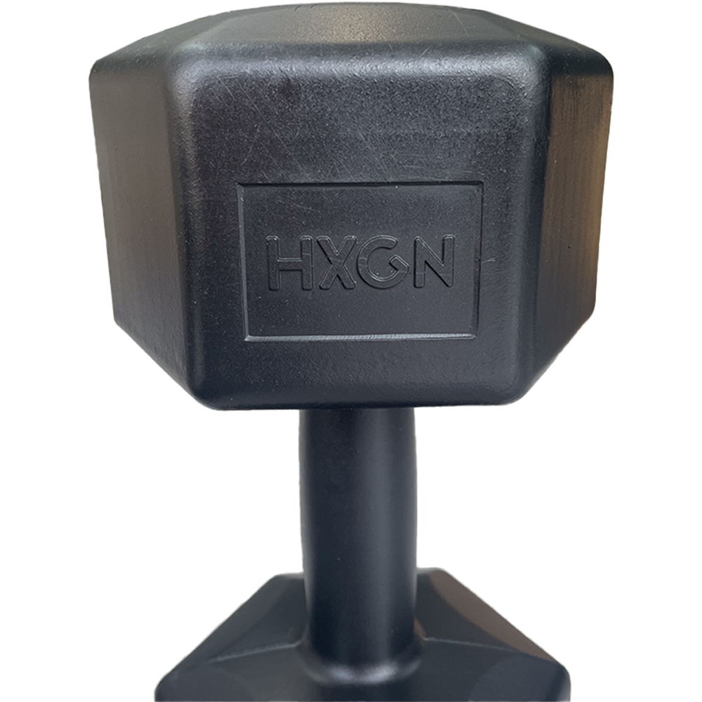 HXGN Black Hex Dumbbell 10kg 2 Pack Image 5